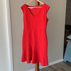 Maggy London Fuchsia/Red Dress Size 10